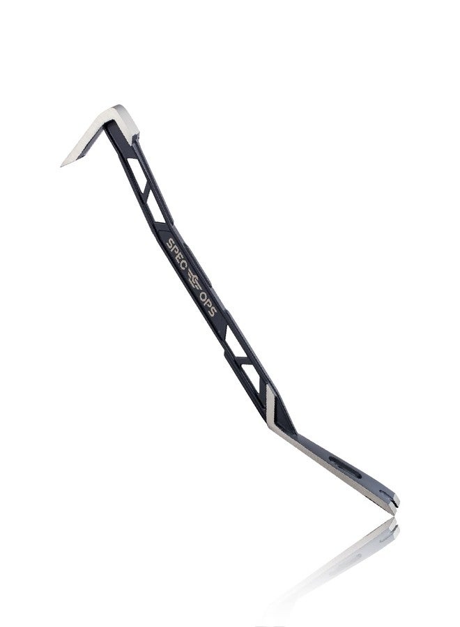 Spec-Ops Spec Ops Tools 18" Flat Pry Bar Crowbar, Lightweight Skeletonized Design, Teardrop Nail Puller, High-Carbon Steel - Image 1