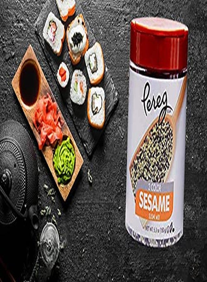 Pereg Black & White Sesame Seeds - 5.3 Oz - Unhulled & Raw Sesame Seeds - Crunchy & Nutty Flavor - Keto Friendly - Vegan - Non-GMO - Kosher Certified - Image 5