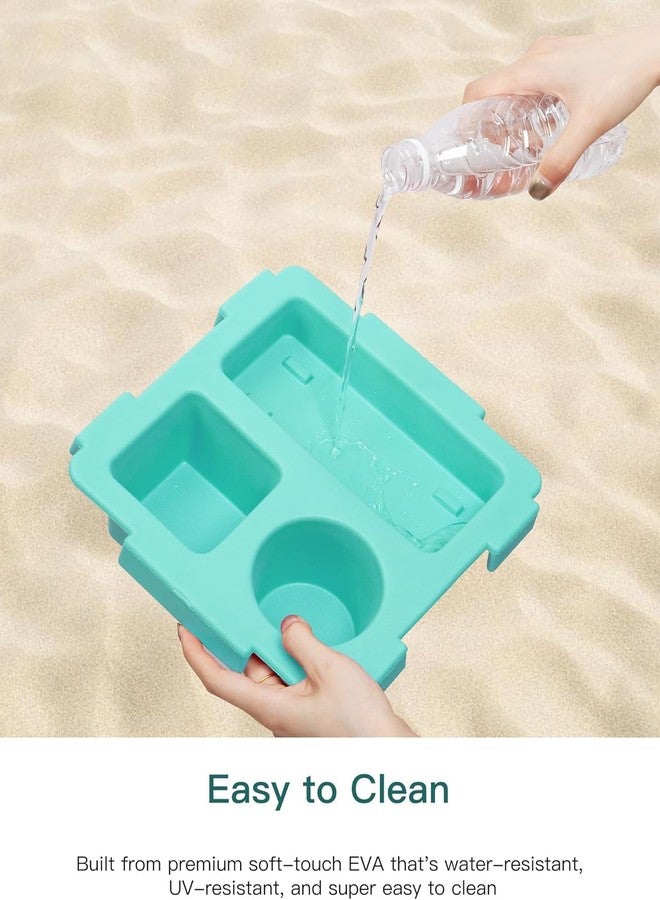 HOMENITY 1pc Organiser Tray Top with Cup Holder and Storage Compartments, compatible with bogg bag XL, for Stanley 30 oz and 40 oz Mugs, Beach Bag Insert - Image 4