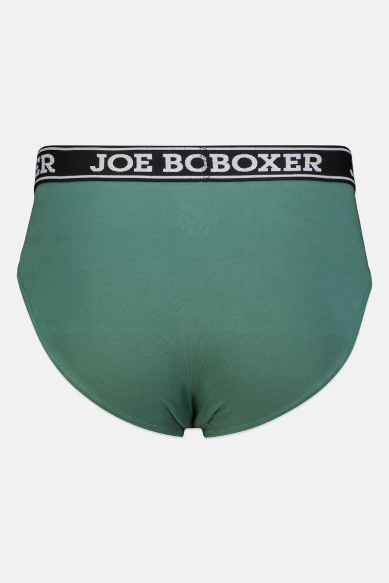 Joe Boxer Men 3 Piece Brand Logo Underwear Briefs, Multicolor - Image 4