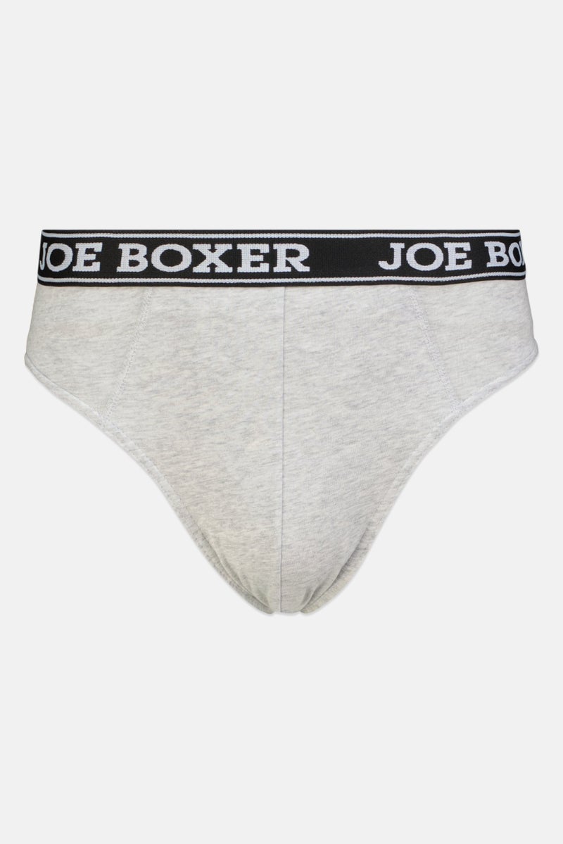 Joe Boxer Men 3 Piece Brand Logo Underwear Briefs, Multicolor - Image 5