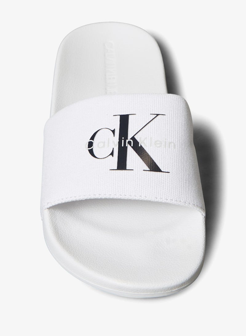 Calvin Klein Jeans Canvas Logo Sliders - Image 5