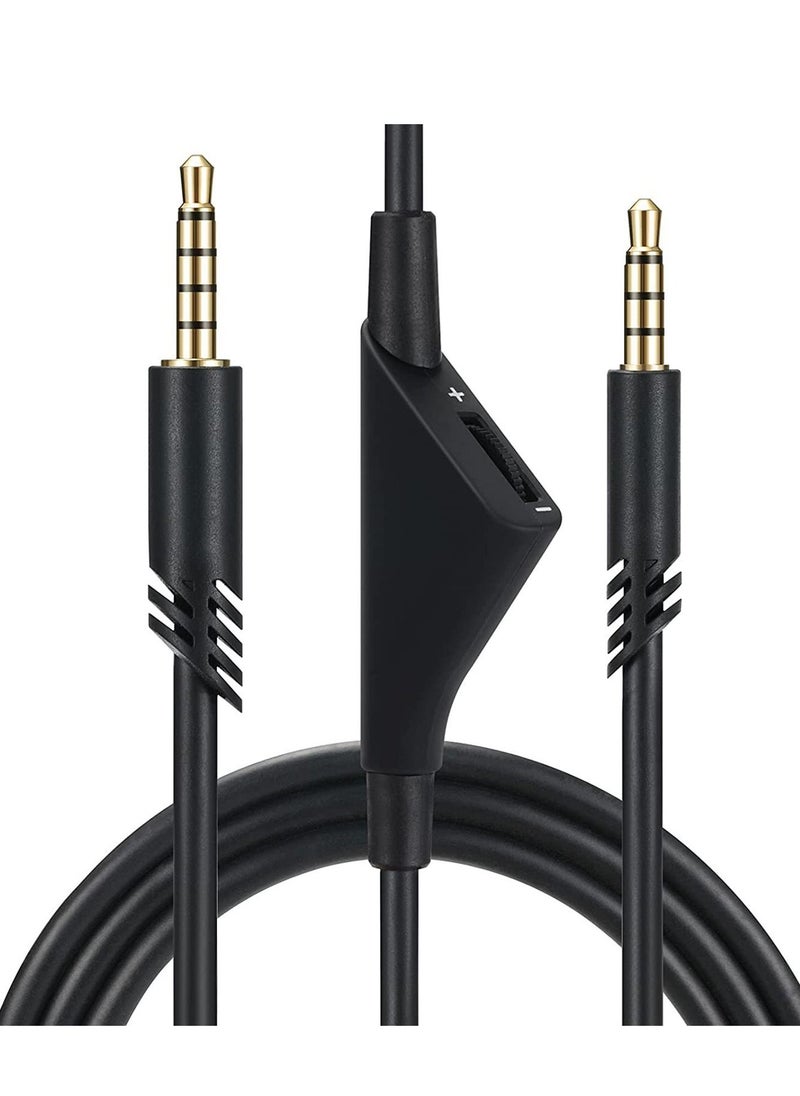 KASTWAVE - Cable Adapter for Logitech Astro A10 Gaming Headset Cable Replacement with Volume Control Also for A40/ A40TR Gaming Headset and for Xbox One/ PS4 Controller Long 2.0 M - Image 1