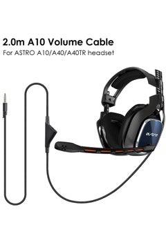 KASTWAVE Cable Adapter for Logitech Astro A10 Gaming Headset Cable Replacement with Volume Control Also for A40/ A40TR Gaming Headset and for Xbox One/ PS4 Controller Long 2.0 M  - Image 2