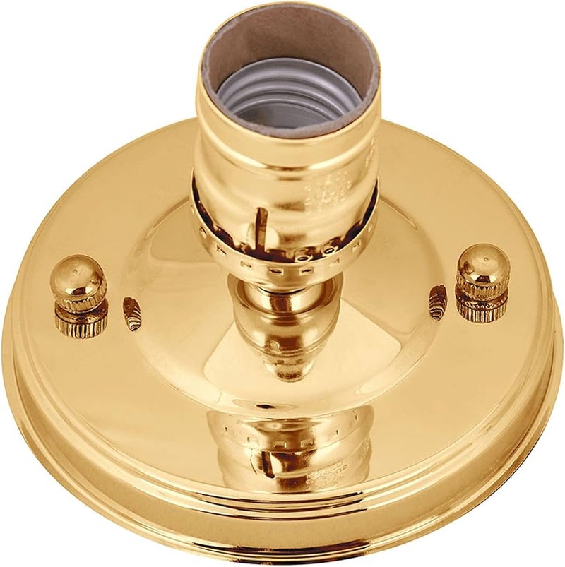 قاعدة حامل ضوء سقف وجدار صناعي كلاسيكي ذهبي E26 E27 تركيبة إضاءة افعلها بنفسك - Image 1