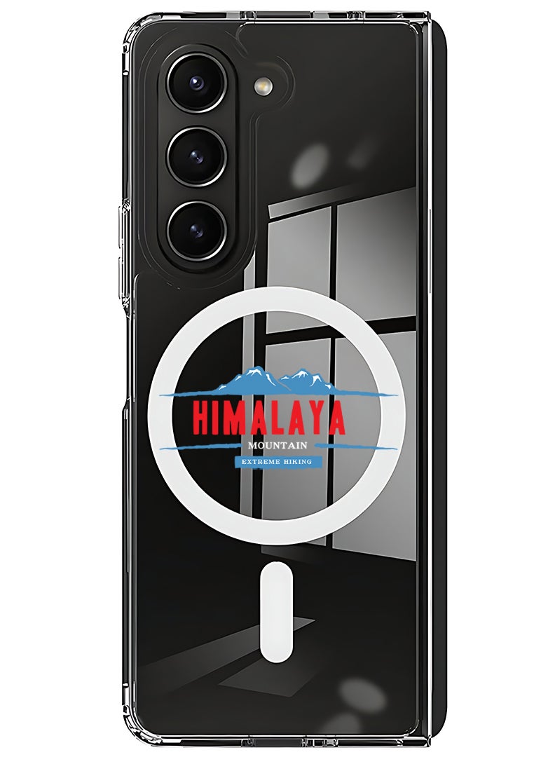 Theodor Magnetic Case for Samsung Galaxy Z Fold 5 Compatible with MagSafe Wireless Charging, Shockproof Phone Bumper Cover Himalaya extreme hiking - Image 1