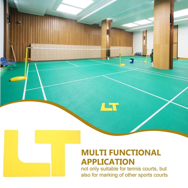 Yellow Portable Pickleball Court Lines Marker Kit with Wind Resistant Boundary Tape and Storage Bag - Image 4