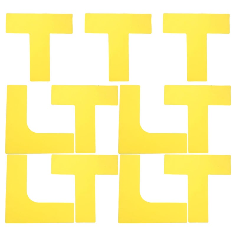 Yellow Portable Pickleball Court Lines Marker Kit with Wind Resistant Boundary Tape and Storage Bag - Image 2