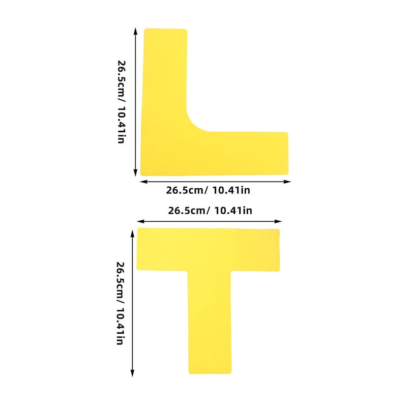 Yellow Portable Pickleball Court Lines Marker Kit with Wind Resistant Boundary Tape and Storage Bag - Image 3