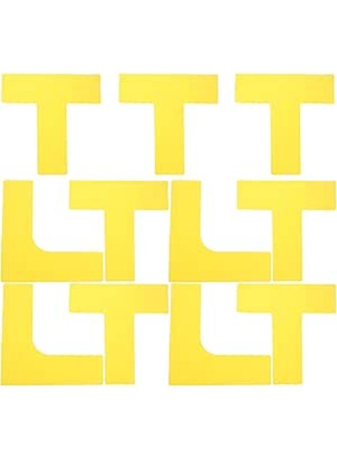 Yellow Portable Pickleball Court Lines Marker Kit with Wind Resistant Boundary Tape and Storage Bag - Image 1