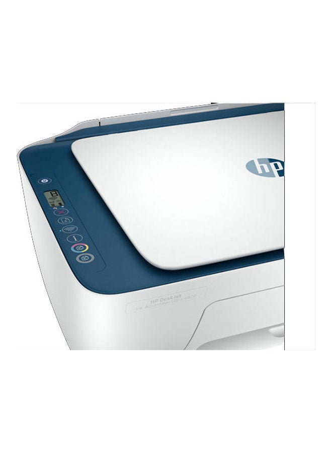 HP طابعة ديسك جيت إنك أدفانتدج ألترا 4828 الكل في واحد لاسلكية، طباعة، مسح ضوئي، نسخ، تطبع حتى 2600 صفحة باللون الأسود أو 1400 صفحة ملونة، أبيض/أزرق [25R76A] أزرق كحلي-أبيض - Image 5