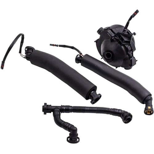 Ensun Crankcase Vent Valve Oil Separator with Breather Hose Kit Set Compatible with N52 E90 E91 E60 E61 E85 E86 - Image 3