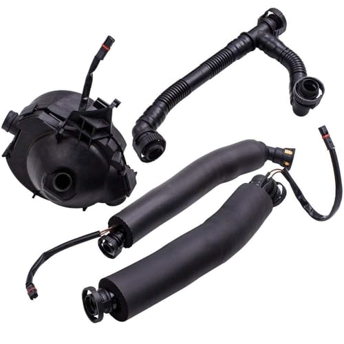 Ensun Crankcase Vent Valve Oil Separator with Breather Hose Kit Set Compatible with N52 E90 E91 E60 E61 E85 E86 - Image 1