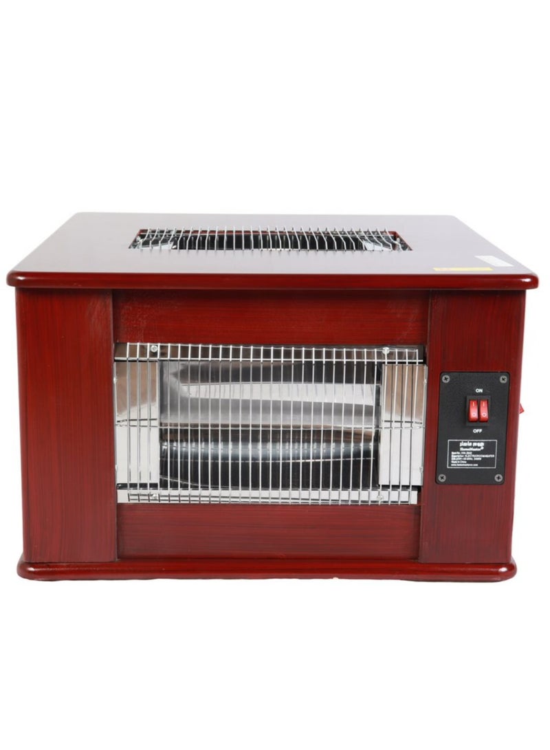 هوم ماستر دفاية كهربائية بعجلات بقوة 2400 واط، مدفأة كهربائية كبيرة مكونة من 4 شمعات جانبية مع مفاتيح تحكم بالحرارة مع خاصية الحماية من الحرارة الزائدة - Image 1