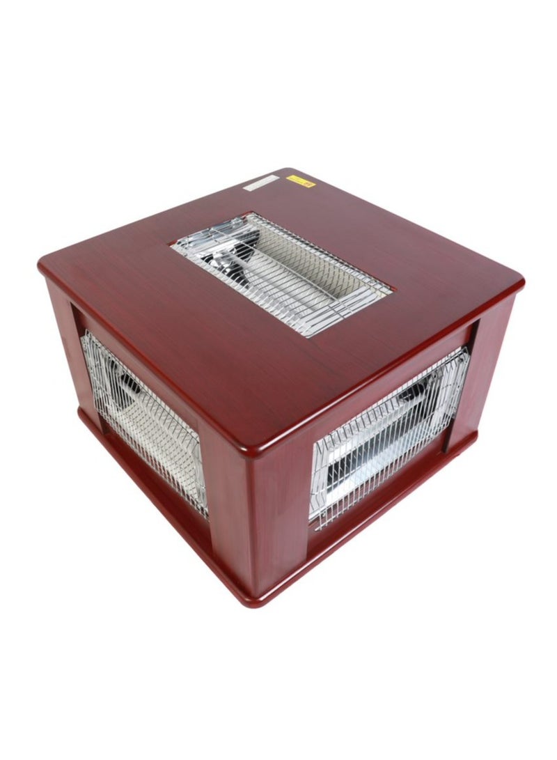 هوم ماستر دفاية كهربائية بعجلات بقوة 2400 واط، مدفأة كهربائية كبيرة مكونة من 4 شمعات جانبية مع مفاتيح تحكم بالحرارة مع خاصية الحماية من الحرارة الزائدة - Image 5