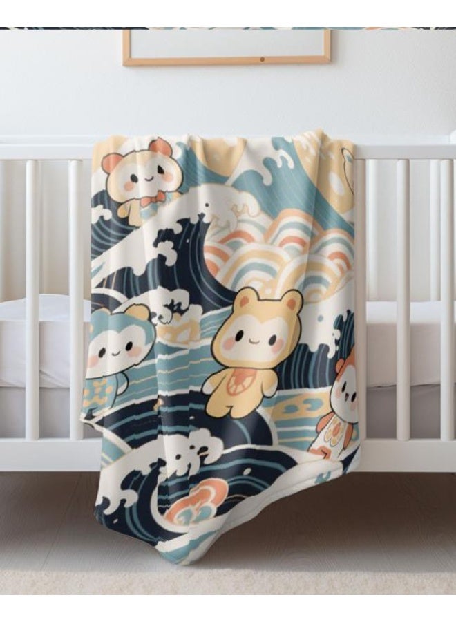 general Flannel thin blanket (warm and comfortable, suitable for sleep, gaming, dust removal and sandproof) 150cm*200cm - 705 - Image 1