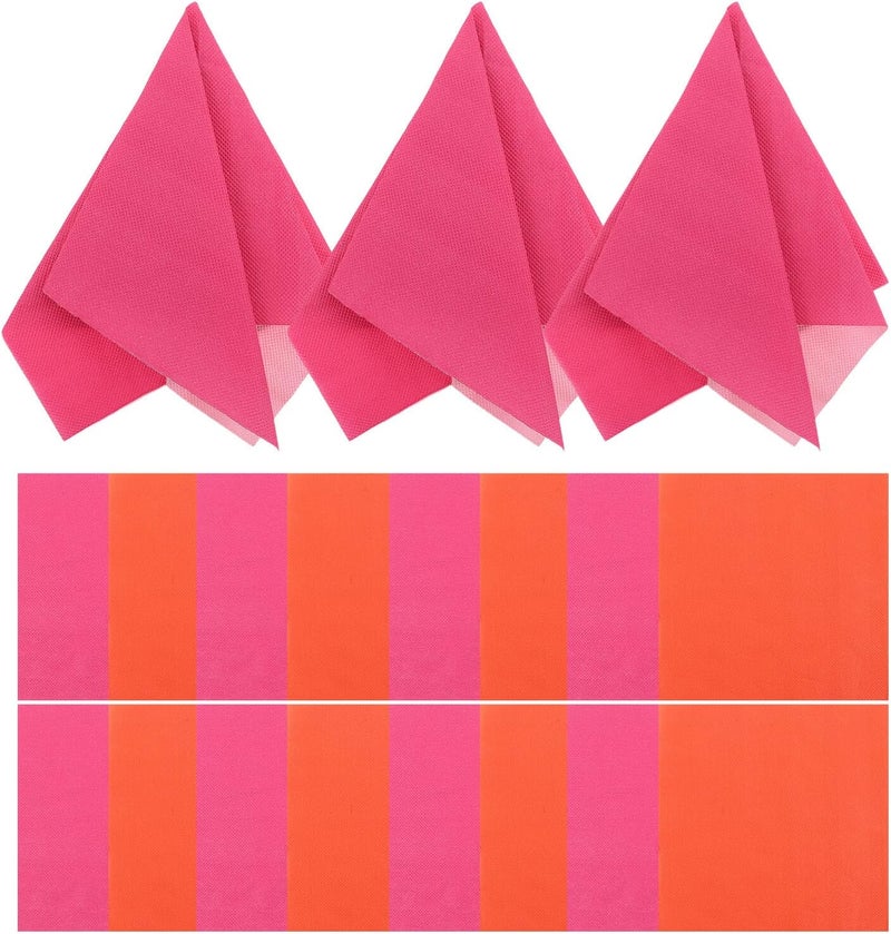 OSALADI 80pcs Colorful Disposable Party Napkins, Paper Dinner Napkins for Birthday Party, Shower, Wedding, Hand Towels for Women - Image 1
