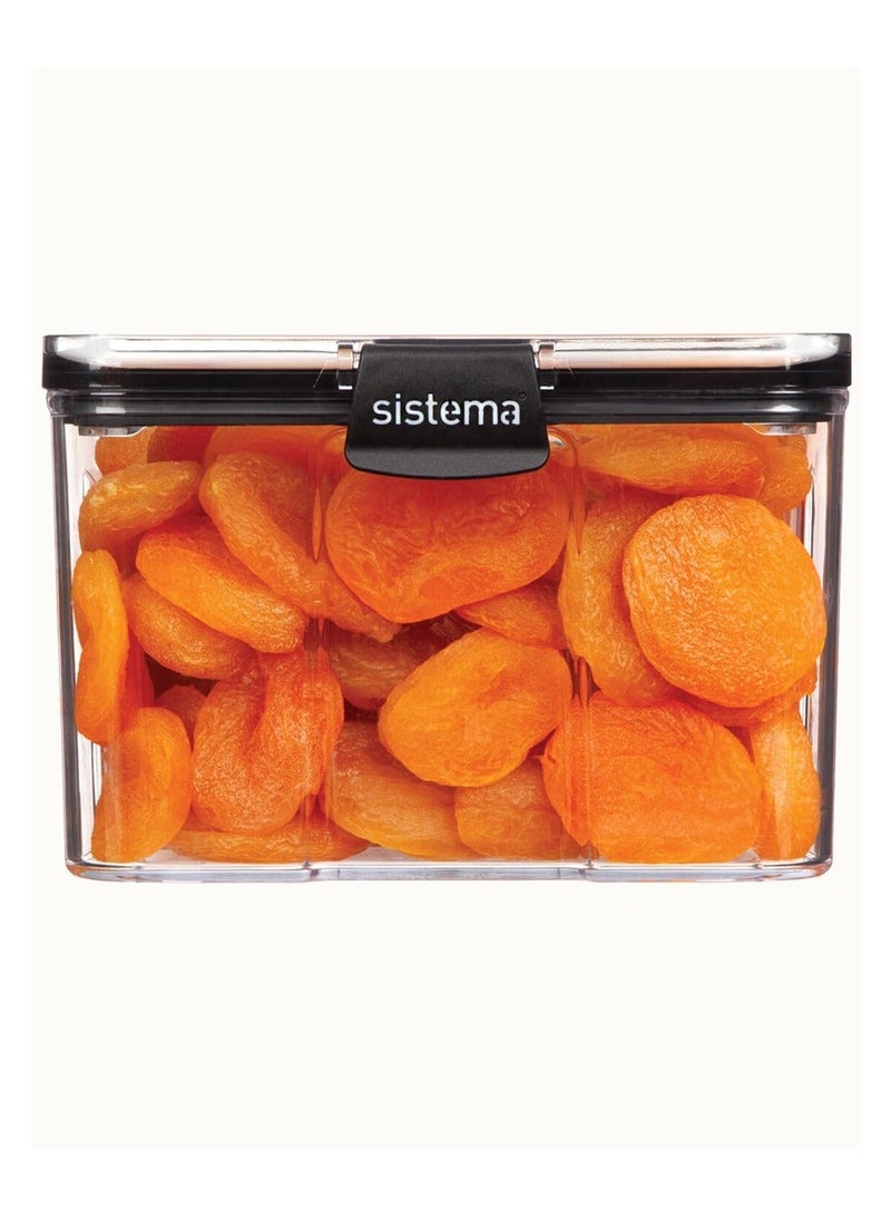 Sistema Ultra Large Tritan Square Food Storage Container 1.4L with Crystal Clear Tritan Plastic, Airtight BPA Free Kitchen Storage Canister for Pantry, Dry Food & Pasta, Made in New Zealand - Image 2