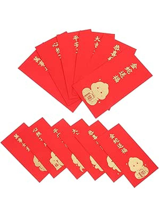 30 Pieces Chinese Red Envelopes For Snake Year Money Packets Wedding Festivity - Image 1