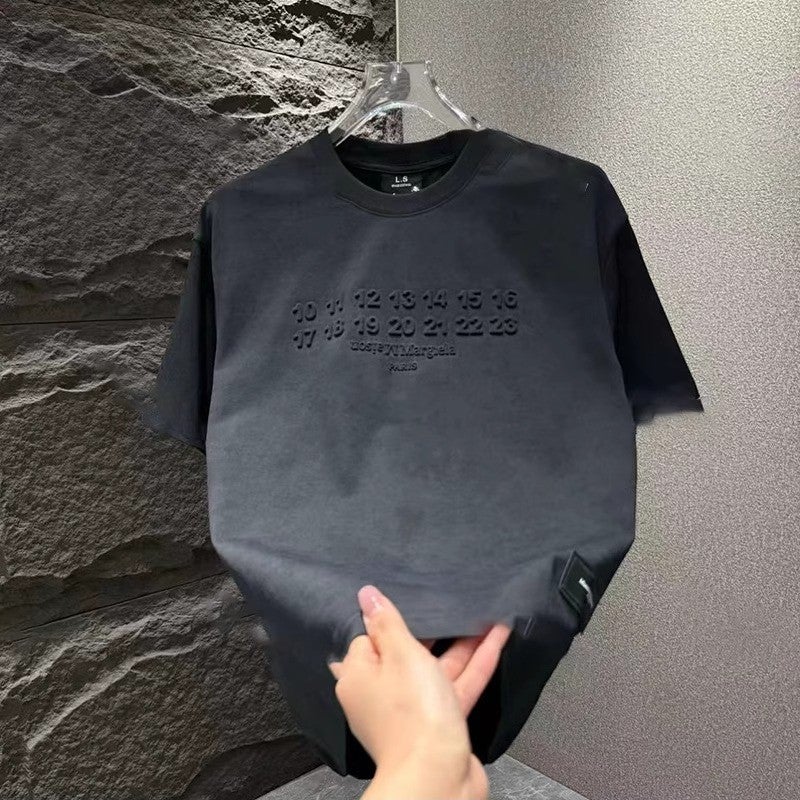 Summer Men'S Trendy Brand Steel Printed Digital Short-Sleeved T-Shirt Ins Cyber Trendy Youth Halo Crewneck Top Half-Sleeved T-Shirt - Image 4