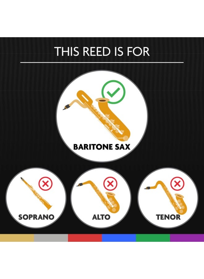 Legere Légère Reeds - Baritone Saxophone Reed, Classic, Strength 2.00 (BS2.00) - Premium Synthetic Woodwind Reed  - Image 2
