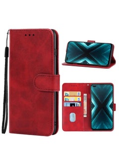 HuHa Case Cover For Realme X3 SuperZoom Leather Phone Case Red 