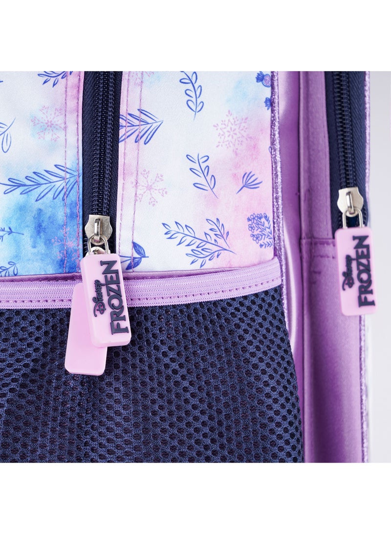 Disney FROZEN Disney Frozen 5in1 Trolley Box Set 16" - Thermal Insulation, Waterproof Nylon, Extendable Aluminum Trolley, Lunch Bag, Pencil Case, Water Bottle, and Coin Pouch. - Image 5