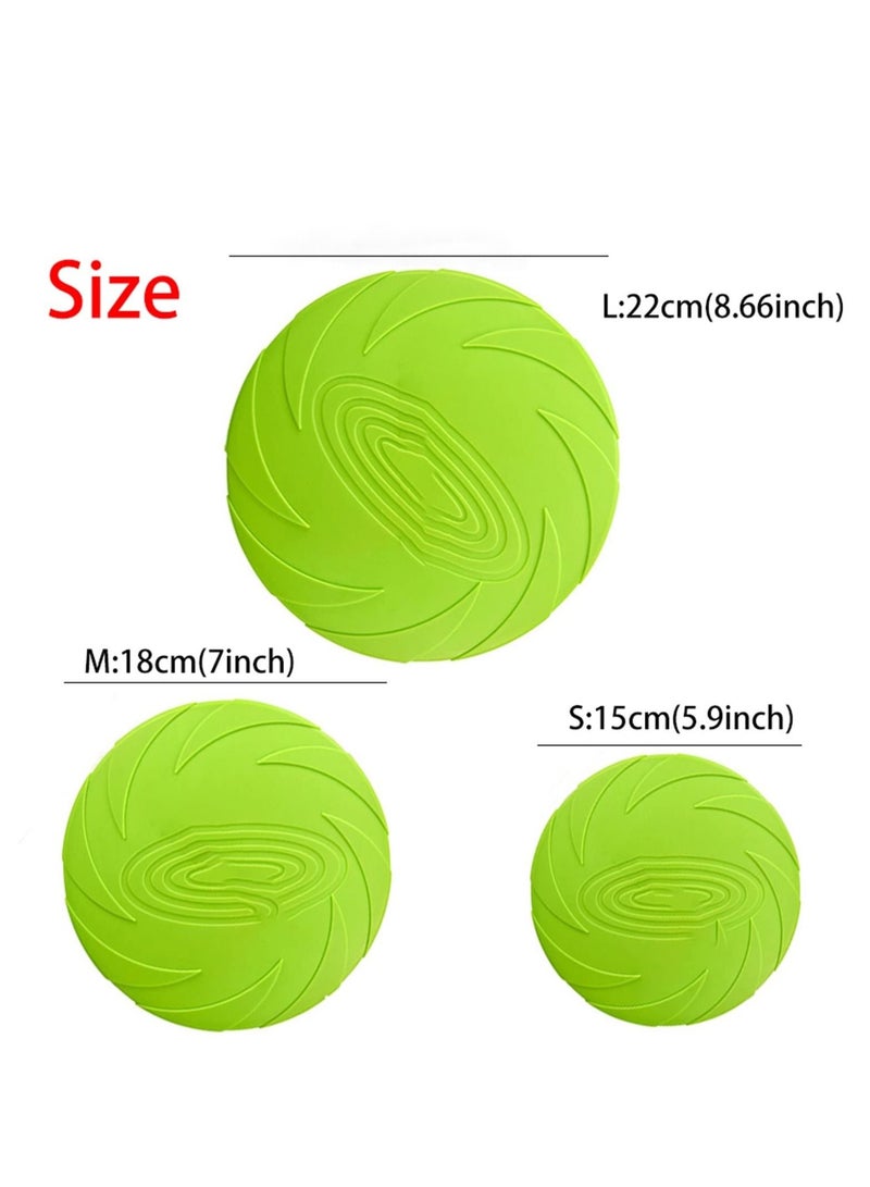 Excefore Dog Flying Disc, 18CM Silicone Puppy Flyer Toy, Soft Dog Floating Saucer for Indestructible React Faster Training, Interactive Toys, Outdoor Sport Toys for Small Medium Dog Puppy(Orange） - Image 3