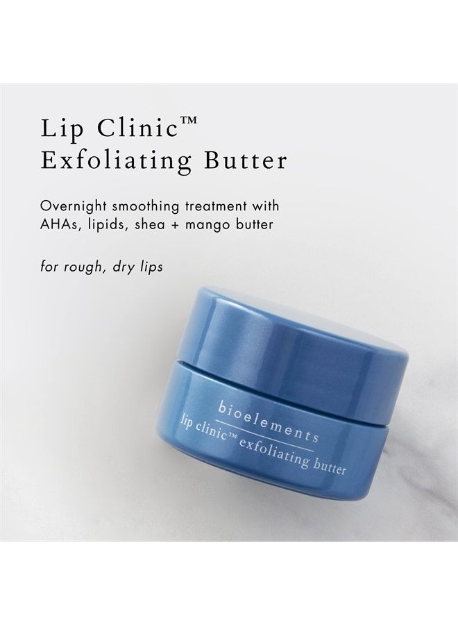 Bioelements Lip Clinic Exfoliating Butter - 0.33 fl oz - Overnight Smoothing Treatment with AHAs, Lipids, Shea & Mango Butter - Vegan, Gluten Free - Never Tested on Animals - Image 2