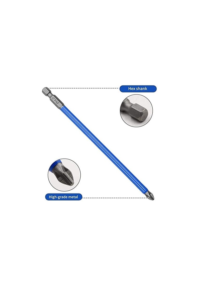 Yakumuz 10Pcs Magnetic PH2 Phillips Bits Set Yakumuz 3.5 inch Long Anti Slip #2 Bit (PH2 x 90MM) - Image 4