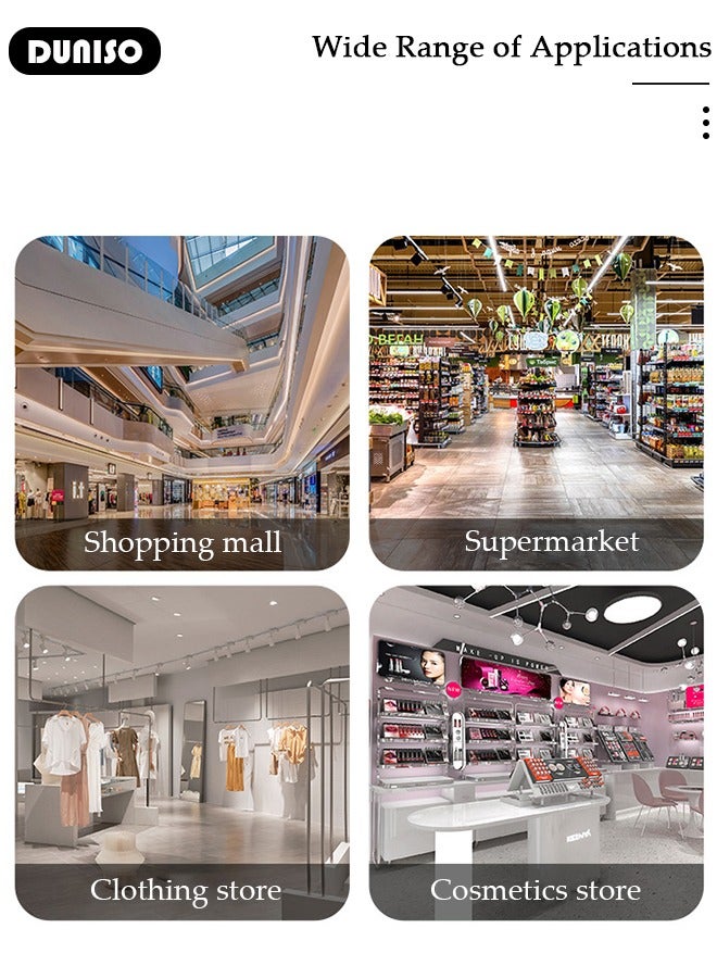 DUNISO 2PCS Women's Shoulder Tote Bag Set,Large Capacity Shoulder Bag with Adjustable Shoulder Strap,Fashion Tote Bags Purse Bag Set for Women/Ladies Office Travel Daily Bag - Image 4