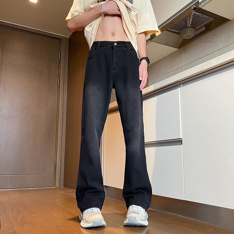 Unisex Classic Denim Jeans Loose Fit Daily Outdoor Wear - Image 1