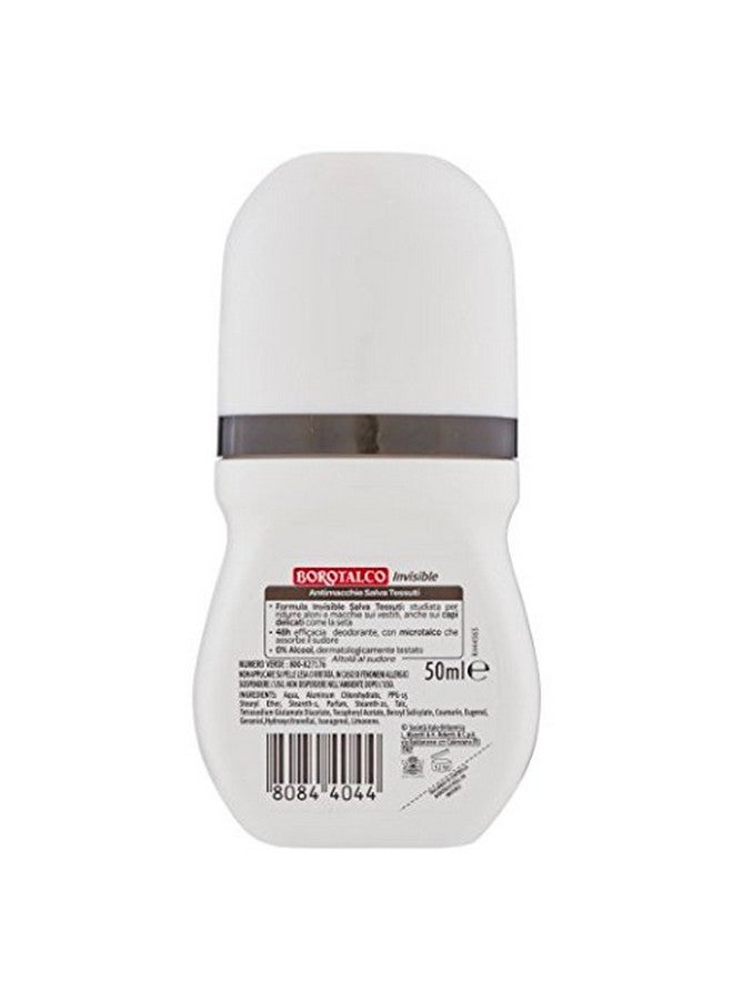 Borotalco Borotalco:"Invisible" Anti-Stain Deodorant 1.69 Fluid Ounces (50ml) Deo Roll On (Pack of 2) [ Italian Import ]  - Image 3
