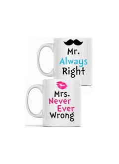 SHOP NEW ARRIVALS "Celebrating Witty Dynamics: A Humorous 'Mr. Always Right and Mrs. Never Ever Wrong' Mug Set for Couples Who Embrace Their Unique Relationship" 