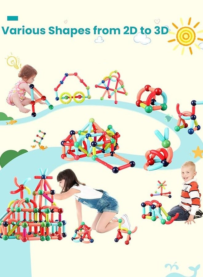 GOGA Magnetic Stick Magnetic Building Blocks for Kids: STEM Educational Learning Toys - Montessori Fun Indoor Preschool Activity Gifts for kids 3+ years - Image 5