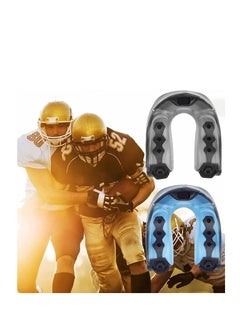 SYOSI 2Pcs Football Mouth Guard with Strap, Soft Youth Mouth Guard Football Mouthpiece, Professional Mouth Guard Sports for Boxing, MMA, Lacrosse Goggles, Rugby & Basketball  - Image 4