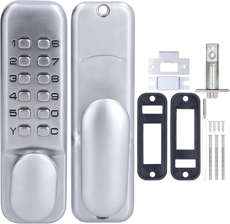 Zinc Alloy Mechanical Password Lock Keyless Entry Anti Theft Security For Indoor Outdoor Use - Image 2