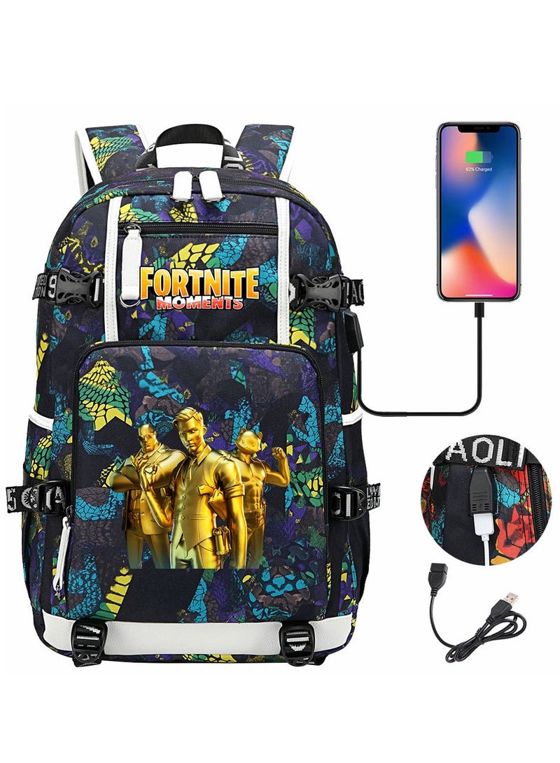 Printed Cartoon Youth Large Capacity Men's and Women's Shoulders