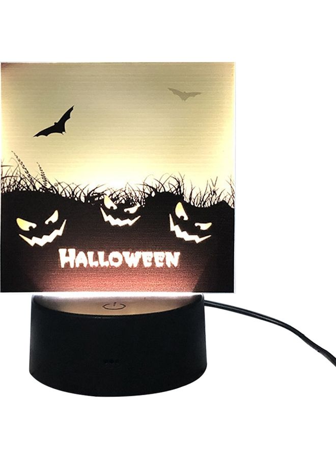 NIBEMINENT Halloween Ornament LED Night Table Lamp Yellow/Black