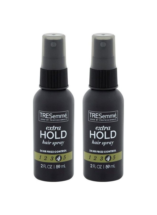 TRESemmé Tres Two Spray With Extra Hold Nonaerosol Hairspray Travel Size Extrafirm Control Strong Hold With Touchable Feel Humidity Resistant Frizz Control 2 Pk 2 Oz Bottles  - Image 2