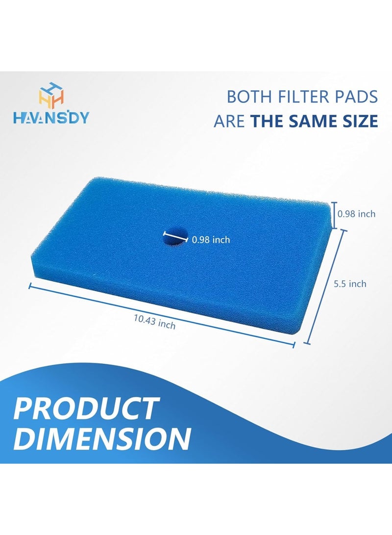 Pond Filter Pads, 2 Sets Replacement Sponge Filters for Outdoor Fish Ponds, Coarse and Fine Filter Media Compatible with 52231 52229 Filter Box, Efficient Debris Removal and Water Clarity - Image 2