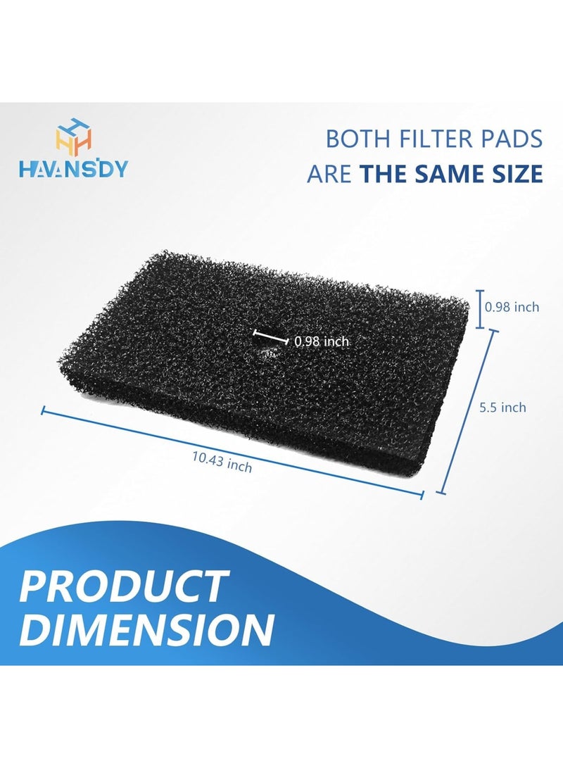 Pond Filter Pads, 2 Sets Replacement Sponge Filters for Outdoor Fish Ponds, Coarse and Fine Filter Media Compatible with 52231 52229 Filter Box, Efficient Debris Removal and Water Clarity - Image 3
