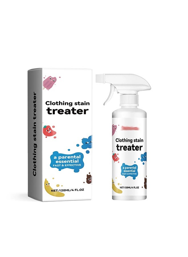 Stain Treatment Spray - 4 oz Stain Remover - Newborn & Baby Essentials - Free of Dry Cleaning, Grease, Coffee, Laundry, Underwear, Fabrics - Image 1