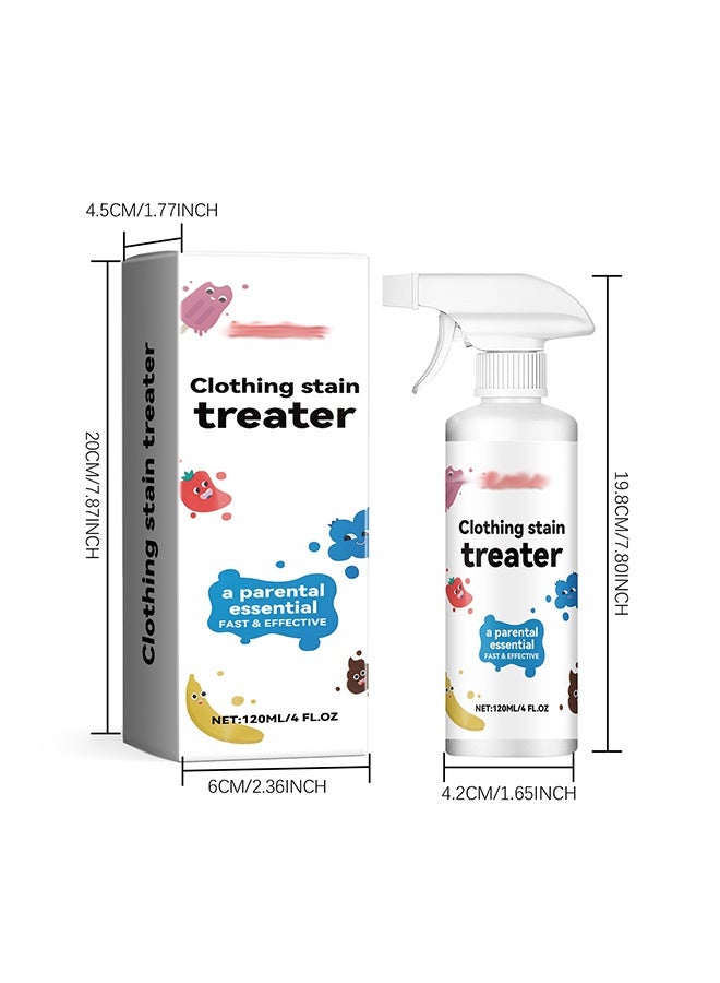 Stain Treatment Spray - 4 oz Stain Remover - Newborn & Baby Essentials - Free of Dry Cleaning, Grease, Coffee, Laundry, Underwear, Fabrics - Image 2