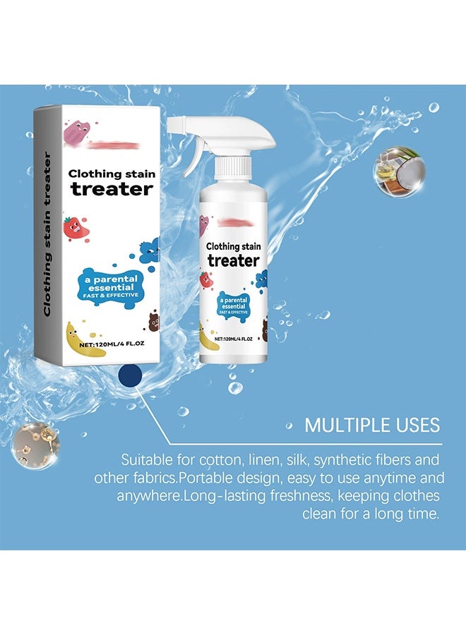 Stain Treatment Spray - 4 oz Stain Remover - Newborn & Baby Essentials - Free of Dry Cleaning, Grease, Coffee, Laundry, Underwear, Fabrics - Image 4