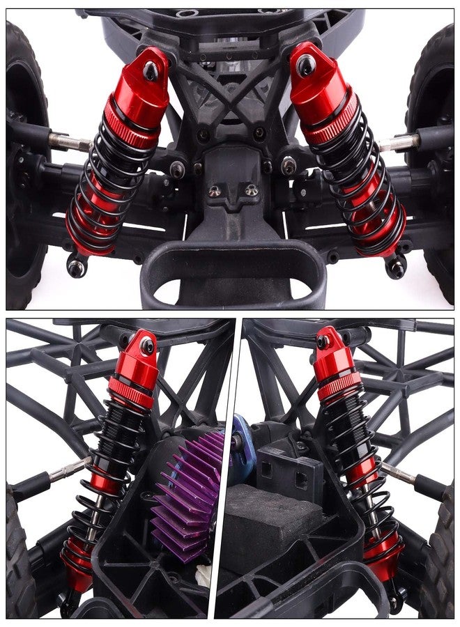 AllinRC 5862 Oil Shock Absorber RC Shocks Damper for Traxxas 1/10 Slash 2WD & 4x4 Nitro Rustler Stampede 4X4 VXL Hoss 4x4 Bandit (Red Black) - Image 4