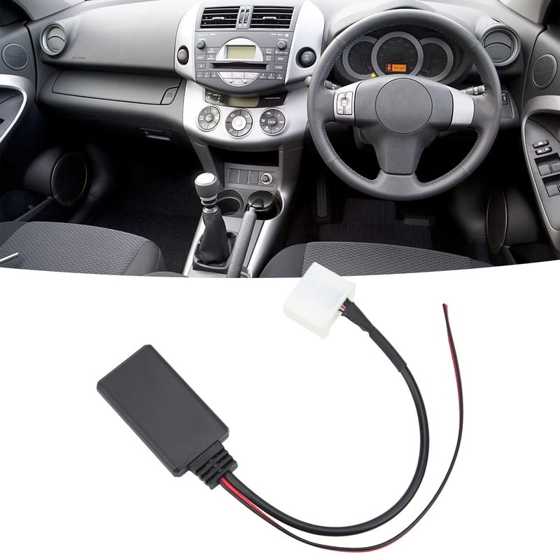 ويوبلز وحدة بلوتوث 4.0 لاسلكية للسيارة، كابل AUX IN ذو 20 سنًا، بديل لسيارات هايلاندر وياريس - Image 2