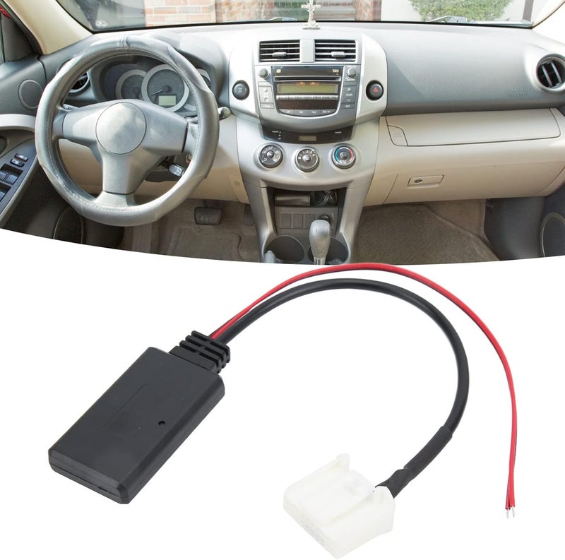 ويوبلز وحدة بلوتوث 4.0 لاسلكية للسيارة، كابل AUX IN ذو 20 سنًا، بديل لسيارات هايلاندر وياريس - Image 3