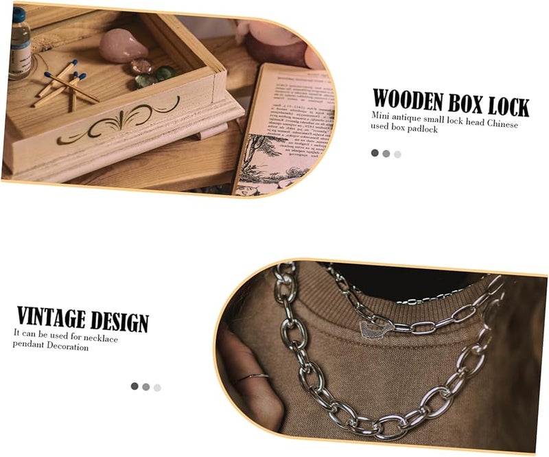 Antique Padlocks And Keys Set Of 5 For Vintage Box Cabinets Jewelry Collectibles - Image 4