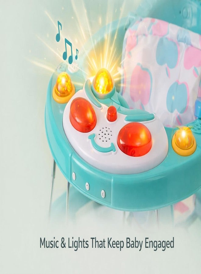 Maanit Walker with Foldable,Cushion Seat | Activity Walker for Baby with Musical Toy Bar | Walker Boys and Girls (Green) - Image 5